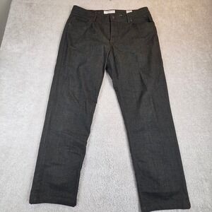 Brax Cooper Fancy Pants Mens 36x32 (36x28) Forest Green Regular Fit Stretch